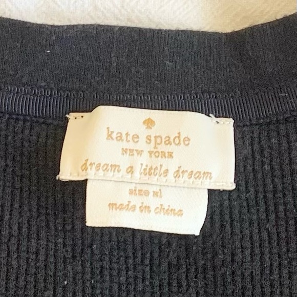 Kate Spade Baby it’s Cold Outside Embroidered Thermal Knit Pajama Sleep Dress - Picture 5 of 8